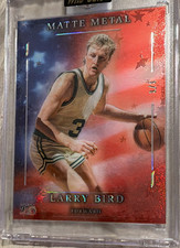 Wild Card Matte Metal Larry Bird Boston Celtics NBA Basketball Card lot 