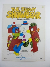 The Sunny Snowbear by David Carr Glover - Piano Sheet Music - Vintage 1977