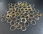 Vintage and Modern Estate Costume Jewelry LOT 63 RINGS ALL Wearable