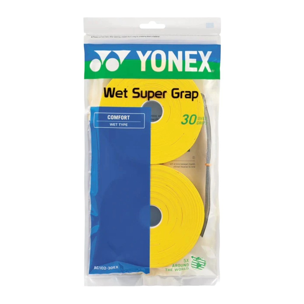 Yonex Wet Supr Grap Racquet Overgrip (30-Pack)