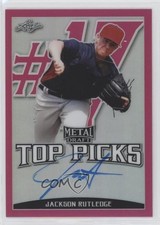 2019 Leaf Metal Draft Top Picks Pink 17/20 Jackson Rutledge #TP-JR2 Auto nd3
