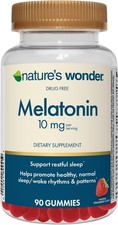 Nature's Wonder Drug-Free Melatonin 10 mg Gummies, 90 Count