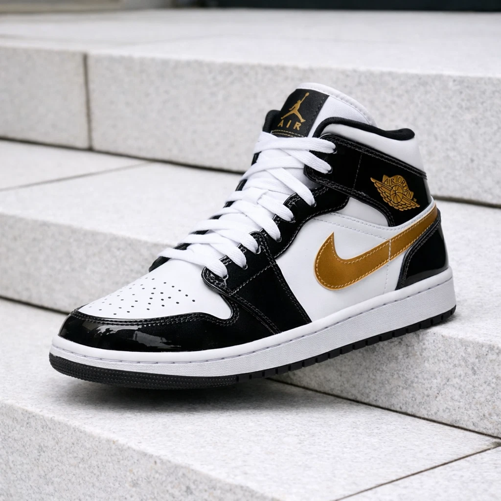 Las mejores ofertas en Jordan 1 Mid White Black | eBay