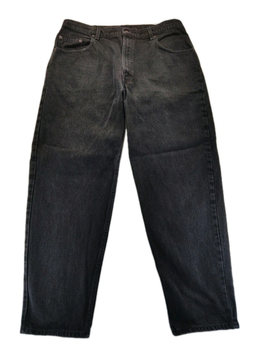 VTG Levis 560 Jeans Mens 40x32 Fits (39x31) Black Loose Tapered