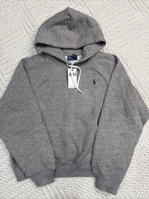 Polo Ralph Lauren Women's Shrunken Fit Fleece Hoodie Grey Heather