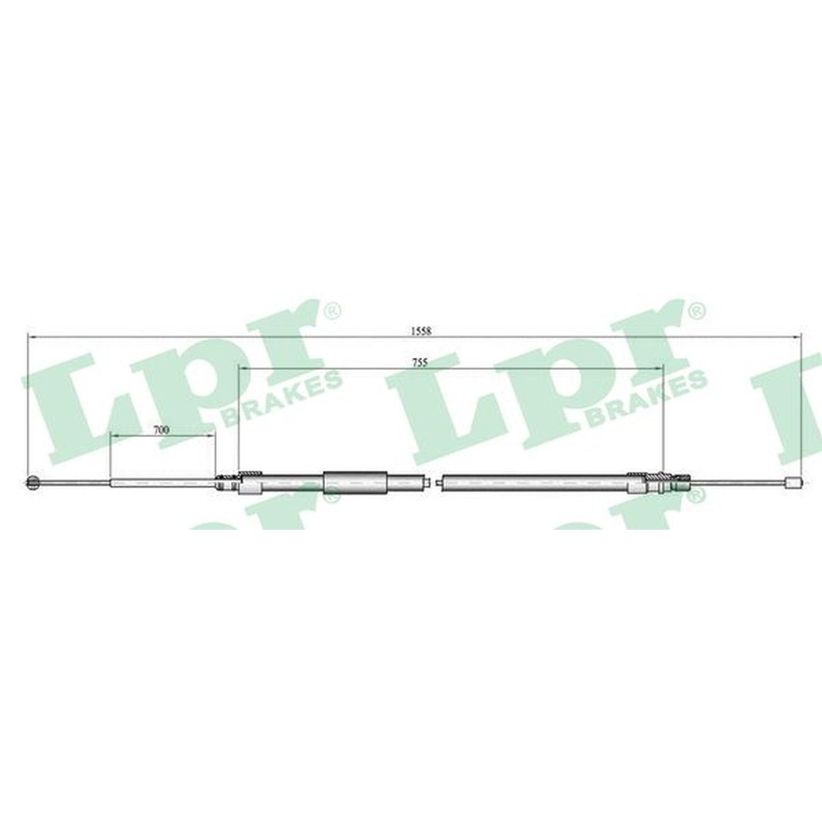 1x ORIGINAL® Lpr Seilzug, Feststellbremse für BMW 3 Touring 3 3 Cabriolet 3