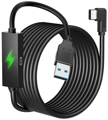Design 16FT Link Cable for Quest 3S/3, Quest 2, Quest Pro, with Separate Char...