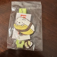 San-X Sumikko Gurashi Polar Bear Sushi Keychain Green Strap Round 1