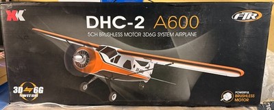 XK DHC-2 A600 5CH Brushless 3D/6G RTF RC Plane - New Never Used Complete