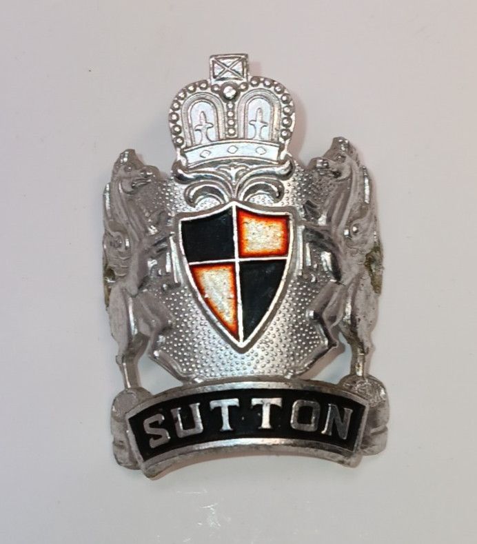 Sutton Bicycle Headbadge