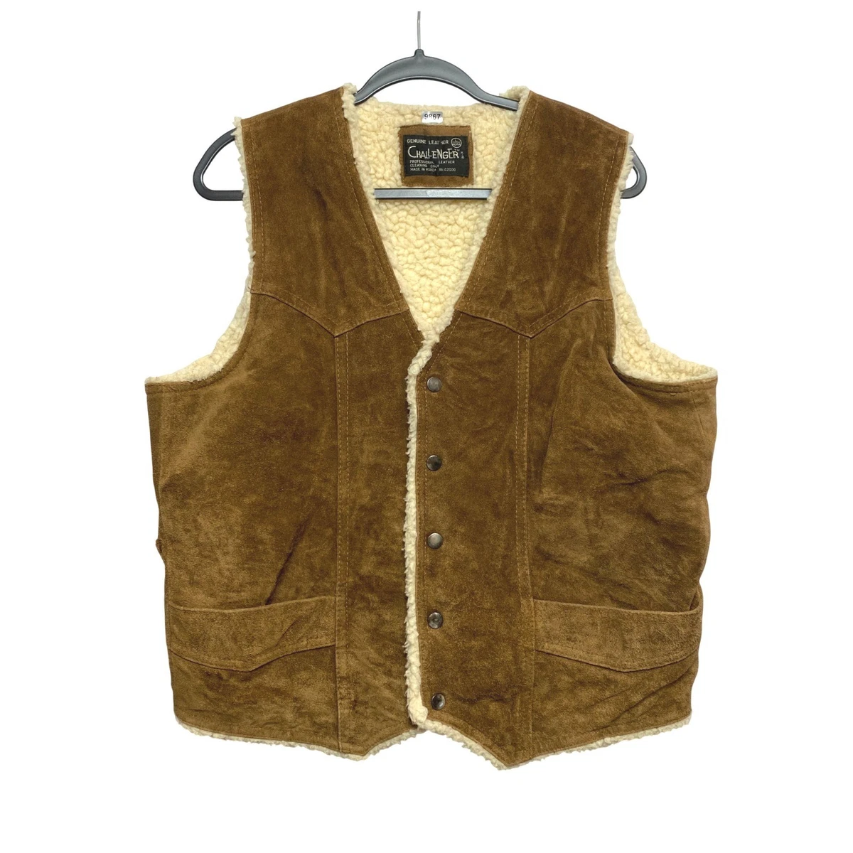 Tuikayoo Heren suède pak vest vintage western cowboy vest normale