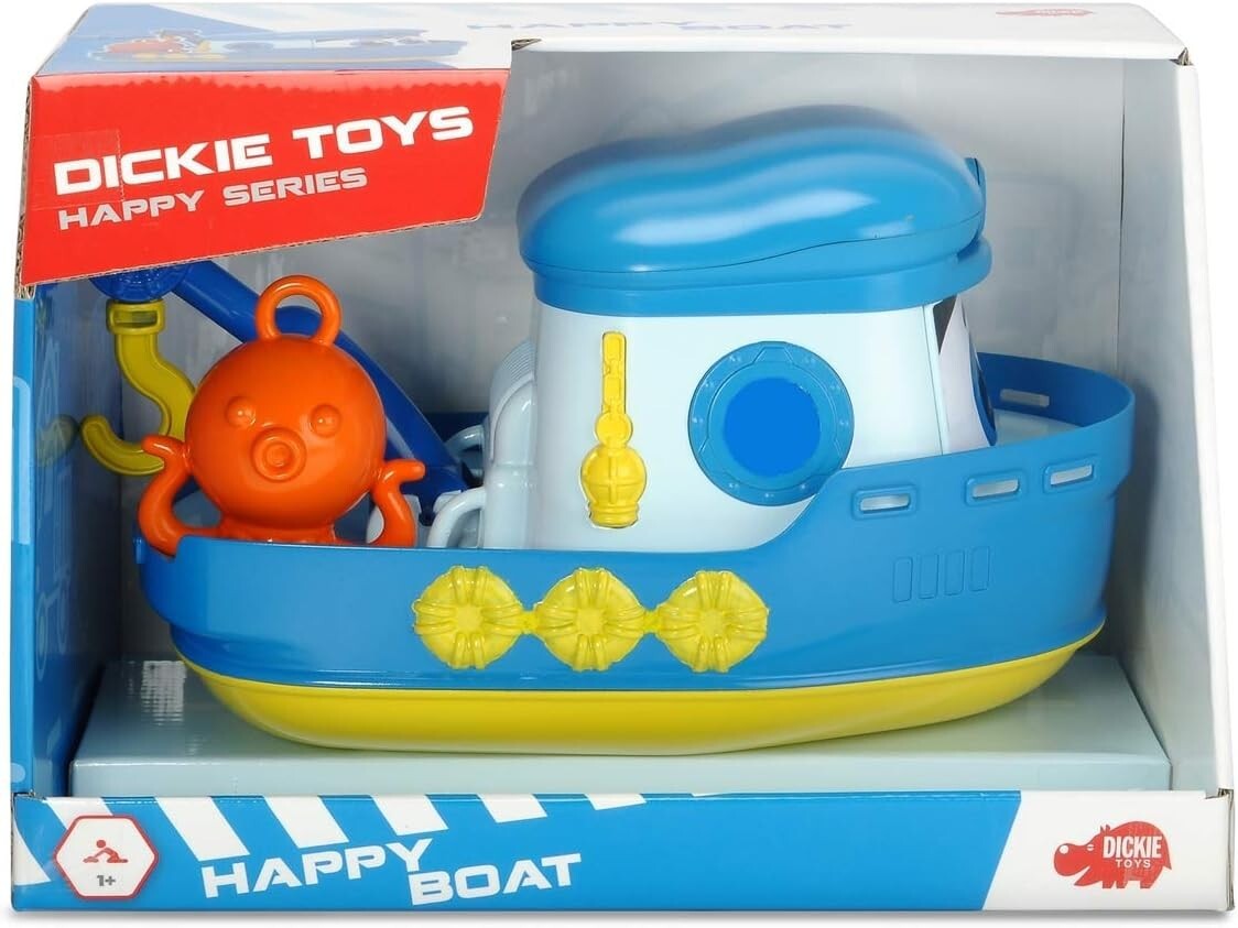 Dickie TOYS 203814006 - Happy Boat con Accessori Spruzzaacqua