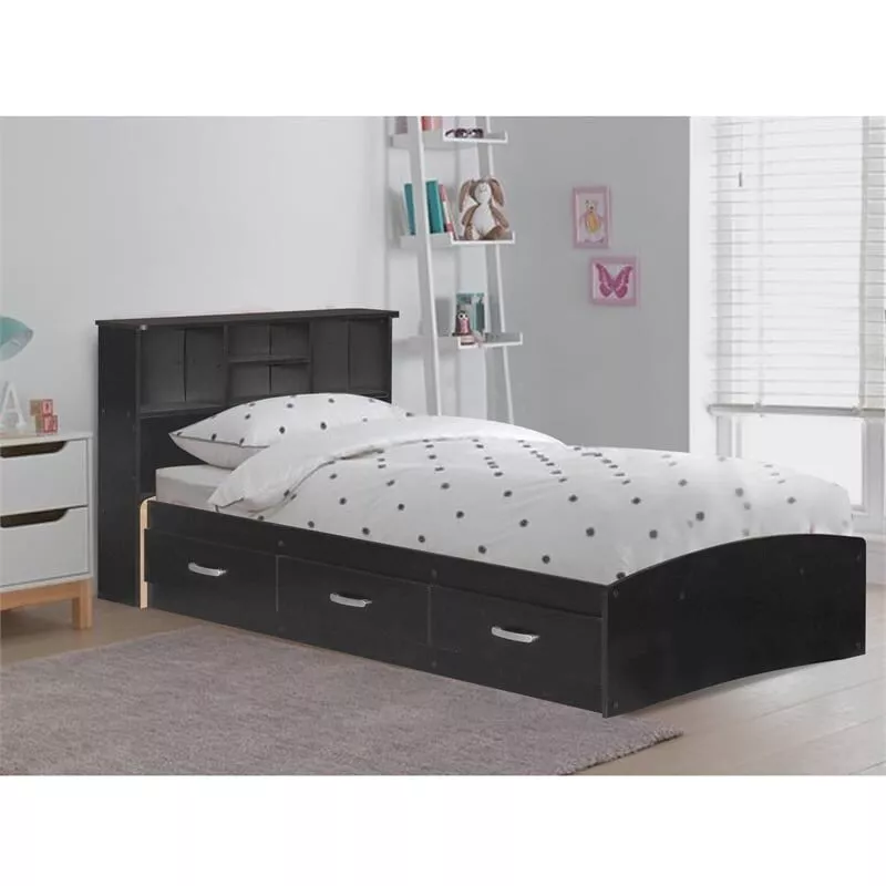 Black twin captains bed deals