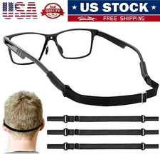 3Pcs Adjustable Eyeglasses Strap for Kids Women Men No Tail Eyewear Retainer USA