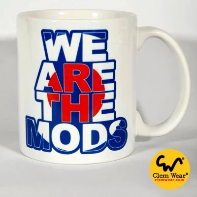 CLEM WEAR WE ARE THE MODS mug coasters scooters modernist bike fathers Coffee tea Gift