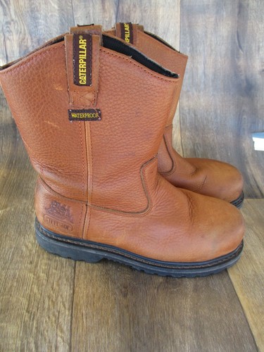 cat pull on work boots