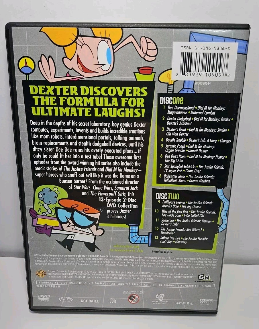 Dexter's Laboratory: Season One (DVD, 1996, 2-Disc Set, Cartoon