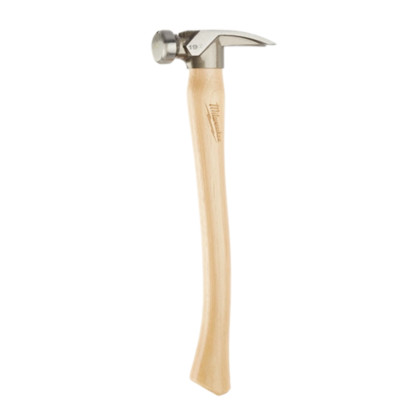 Milwaukee 48-22-9519 19oz Smooth Face Hickory Handle Framing Hammer