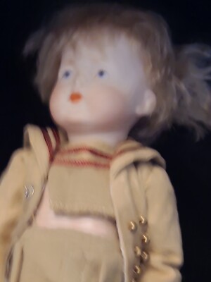 Real Seeley Body USA Doll Painted Porcelain Face Glass Blonde Wig