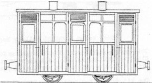 Dundas Models DM63 OO-9 Gauge Ffestiniog Planked 4 Wheel 1st/2nd Coach Kit