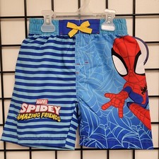 Marvel Spidey and His Amazing Friends Child Swim Trunks UPF 50 Size 2T-5T