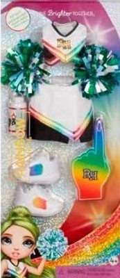Rainbow Hugh fashion pack  Cheerleader Pep Rally Shoes Pom Pom  EXTRA my  dress