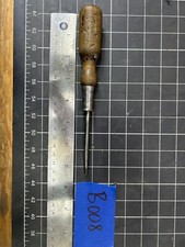 7.5" Vintage STANLEY HURWOOD No. 20 Screwdriver Wood With Steel Top Made In USA