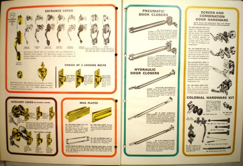 Vtg DEXTER Lock Catalog RETRO Door Locks Handles Hardware Accessories 1966 - Picture 3 of 3