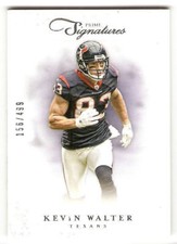 2012 PRIME SIGNATURES 128 SERIAL #/499 KEVIN WALTER TEXAS HOUSTON - FREE SHIP
