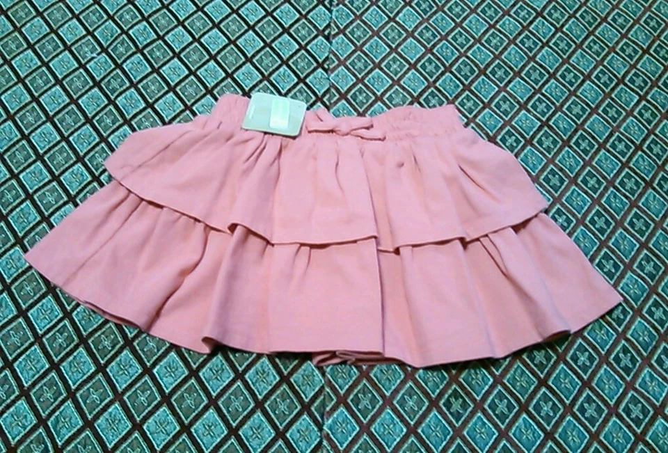 Новый Crazy 8 на Gymboree розовый коралл ярусный оборки юбка размер XS 4 года новый с Ярлыками - Изображение 2 из 4