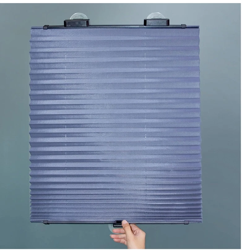 28''x65''Pleated Shade Window Blind Sun UV Half Blackout Blind Roller Car window - Image 3 of 4