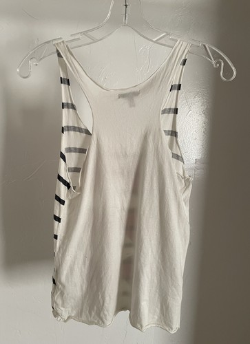 VINTAGE Y2K Forever 21 Girls TROMPE L’OEIL Bows and Stripes Print TANK TOP Large - Picture 5 of 8