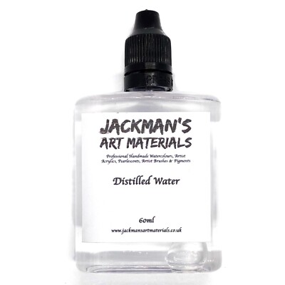 Destilliertes Wasser 60ml - Jackman s Art Materials