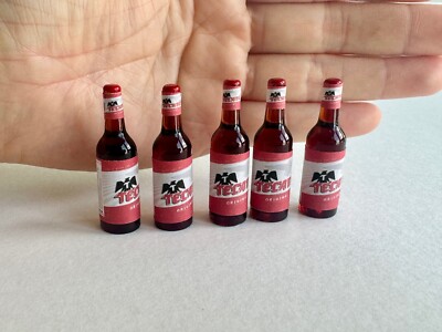 Dollhouse Miniature Beer Bottles wine cocktail Coors whisky TECATE Bud light