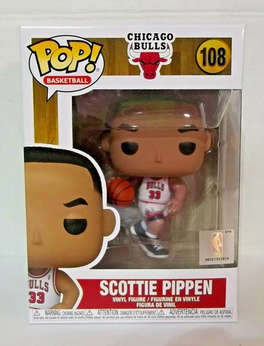 NIB - 2021 - FUNKO - NBA - SCOTTIE PIPPEN - CHICAGO BULLS - #108 - VAULTED 03/23