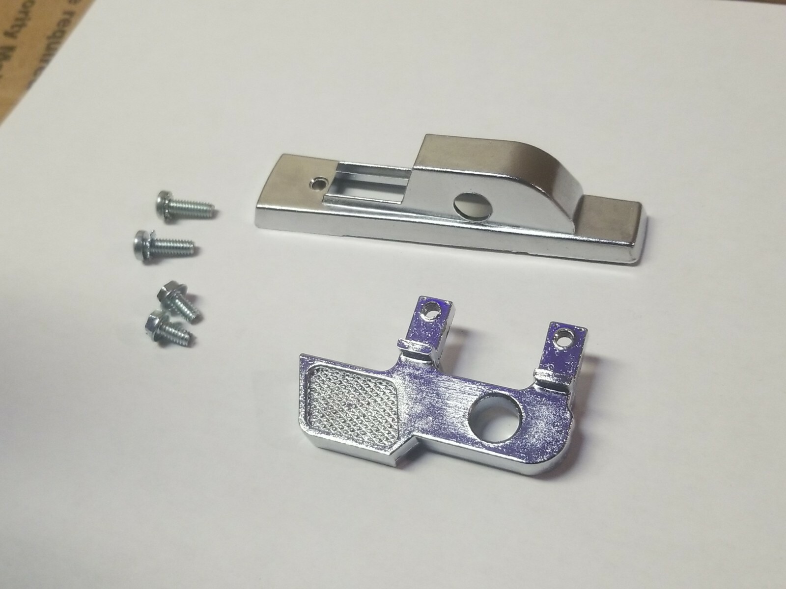 Republic Locker Handle OLD Style 1962- 1965 w/ 2 long 2 short screws EX7
