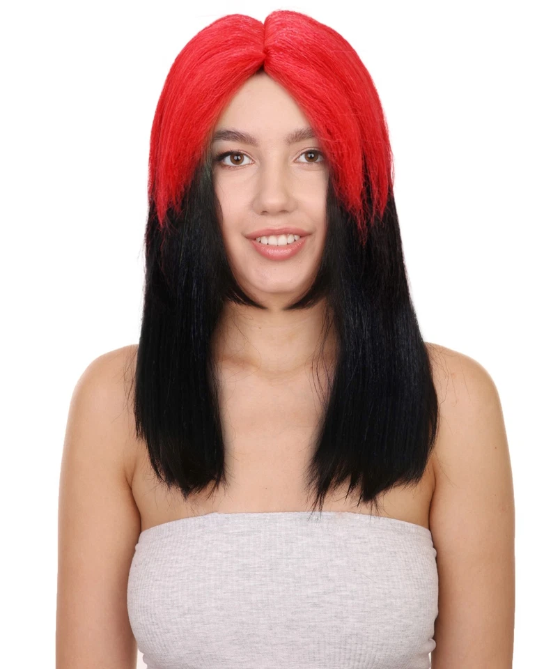 Billie Pop 80's Mullet, Multiple Wig with Roots & Choppy Bangs, HW-6664A - Image 2 of 4