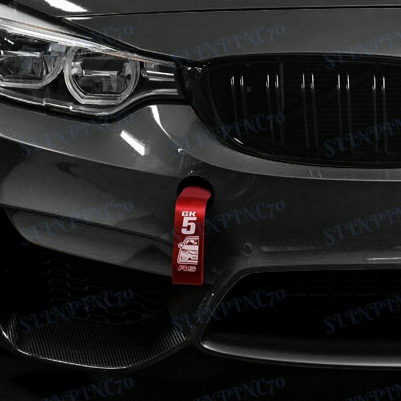Car Tow Strap Red JDM GK5 RS Racing Towing Belt Recovery Hook for Honda ...