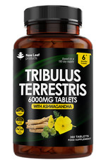 Tribulus Terrestris 6000mg High Strength 360 Tablets Enriched with Ashwagandha