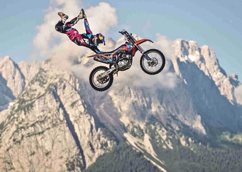 Extreme Sports Poster 15 - Stunt Bike - A4 & A3 - 第 1/1 張圖片