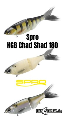 Spro KGB Chad Shad 180 Swimbait 18 cm / 68 g./ Farbauswahl / TOP Hecht Köder
