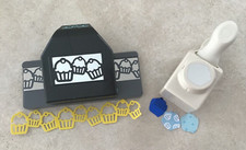 2 MARTHA STEWART & EK CUP CAKE - MUFFIN -   CARD CRAFT PUNCH HAND STAMPS  (A)