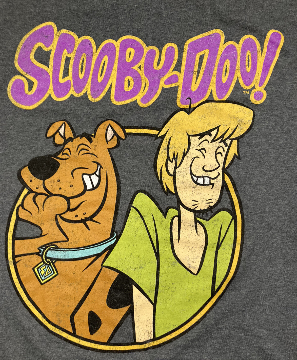 SCOOBY-DOO! Small Gray T-Shirt Scooby And Shaggy Hanna Barbera ...