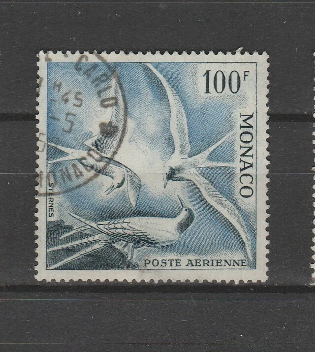 Timbre Monaco Poste Aérienne Série Oiseaux N°55 à 58 - Année 1955 - Neufs Sans Charnière