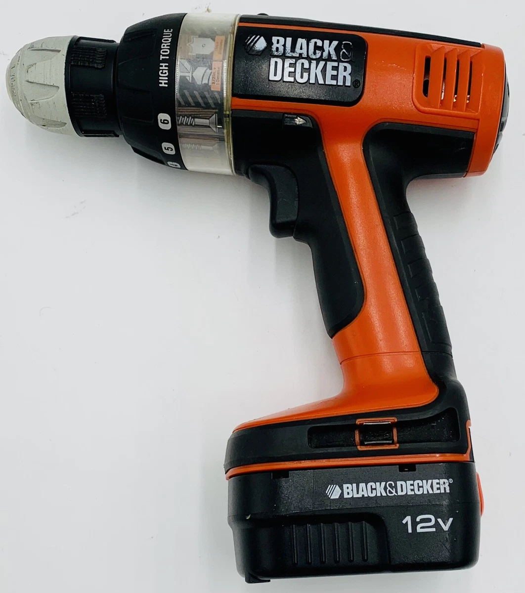 Black & Decker BD18PS Cordless Drill 3/8 Chuck 18V With Charger