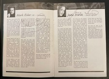 Mark Elder & Jane Irwin Signed Program 2004 / Autographed Opera, Conductor