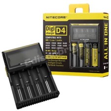 NITECORE D4 battery charger For AA 18650 16340 14500 18350 10400 Li-ion  Ni-MH
