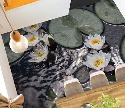 3D Bach mousse verte Q4002 plancher peinture murale papier peint photo