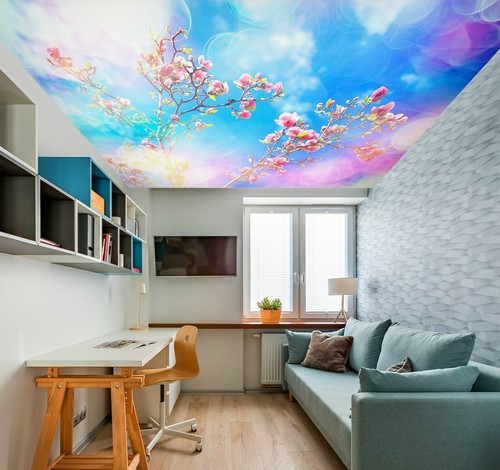 Papier Peint Mural 3D NA9423 – Impression Plafond – Déco AJ WALL Fay