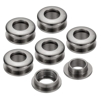 8 mm (1/3 Zoll) Messing Lochösen, 6 Stück Bogenflächentüllen, schwarz